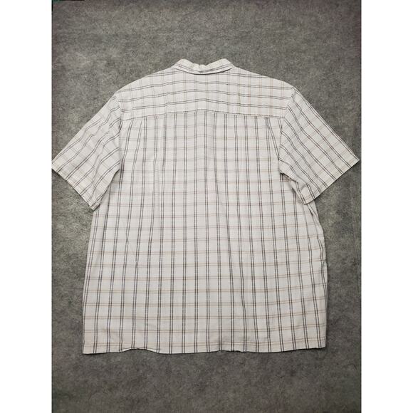 Arrow Men's XL Black & White Crosshatch Short Sleeve Button Up Casual Shirt - Picture 2 of 8